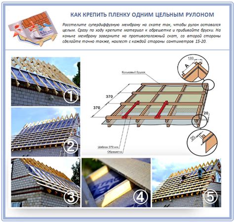 Гидроизоляционная пленка (мембрана) для кровли: виды + правила монтажа