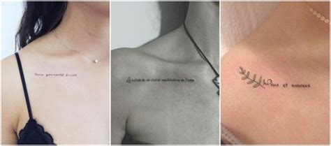 Feminino Tatuagem Clavicula - Tatuagem na clavícula – 42 tattoos delicadas, lindas e inspiradoras!