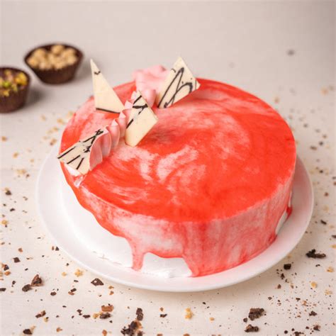 Buy Lychee Strawberry Cake | Online Cake Delivery - CakeBee