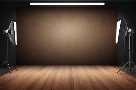 Premium AI Image | Brown studio backdrop or background