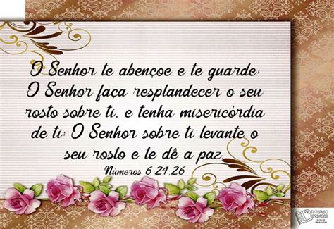 Versiculo O Senhor Te Abençoe E Te Guarde - O Senhor te abençoe e te guarde