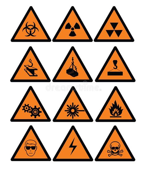 Chemical hazard signs stock vector. Illustration of poison - 8137994