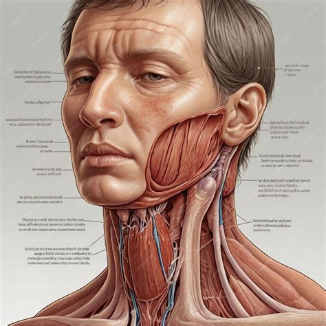 pictures  swollen thyroid gland  neck premium ai generated image