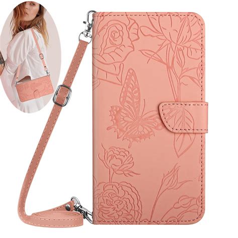 for Samsung Galaxy A32 5G Phone Case Cover, PU Leather Embossed Flower