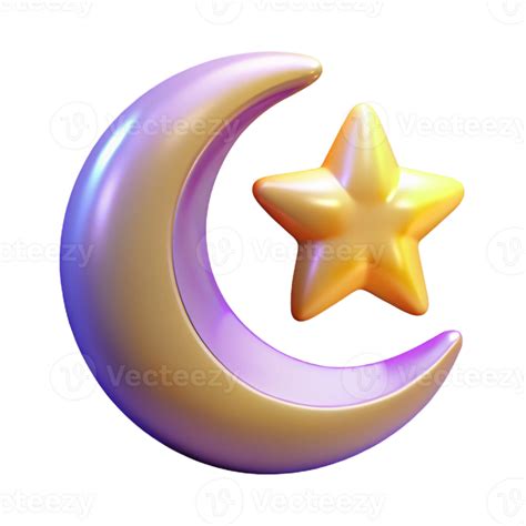 vibrant rustic 3D Render Moon and Star exclusive 56476810 PNG
