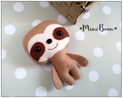PDF Pattern Felt Sloth Pattern Sloth Sewing PDF Tutorial DIY Sloth
