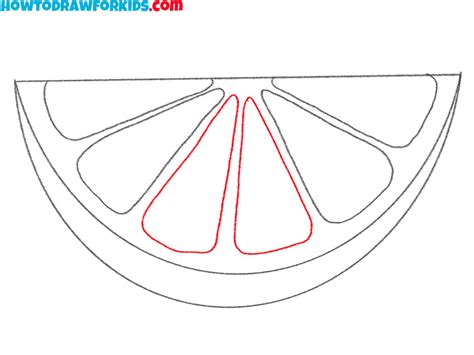 How to Draw a Lemon Slice - Easy Drawing Tutorial For Kids