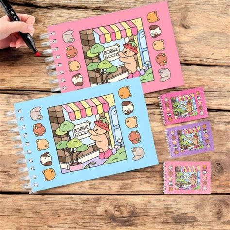 Caderno Bobbie Goods 50 Folhas Papelaria Fofa e Criativa | Pronta ...