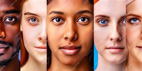 diverse representation  human faces  equality concept inclusive