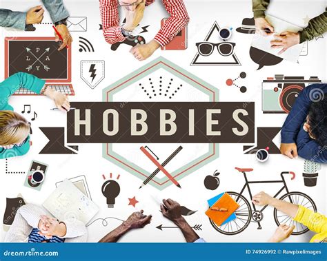 Hobby-Tätigkeits-Unterhaltung Freetime-Interessen-Konzept Stockfoto ...