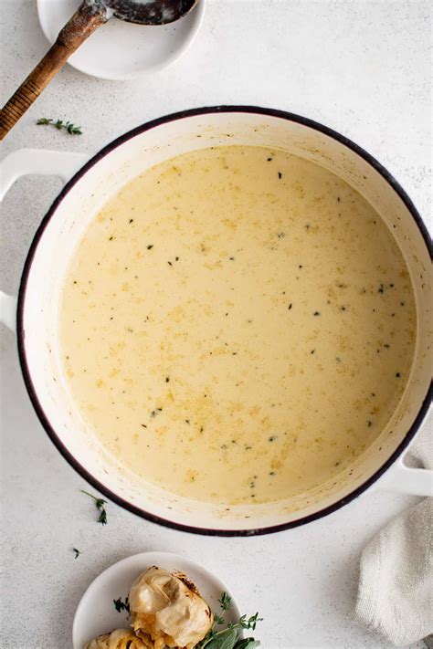 Roasted Garlic Soup - The Salty Marshmallow