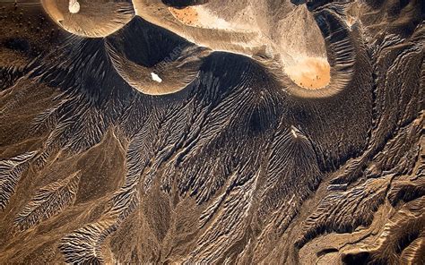 Ubehebe crater, Death Valley, USA, aerial photograph - Stock Image ...