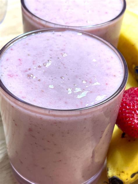 Strawberry Banana Smoothie Without Yogurt Or Ice