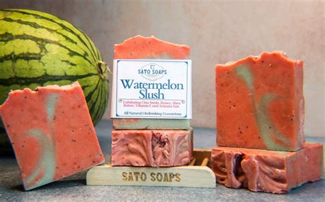 Watermelon Slush (Refreshing Exfoliating Soap Bar) – Sato Soaps
