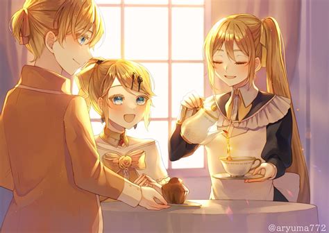 kagamine rin kagamine len akita neru riliane lucifen dautriche
