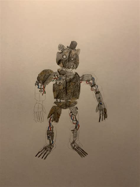 Drawing Freddy for TJOC story mode from memory : r/fivenightsatfreddys