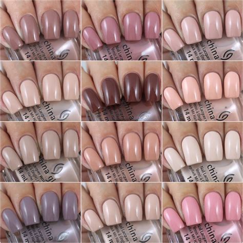 Olivia Jade Nails: China Glaze Shades Of Nude Collection - Swatches