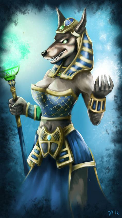 female anubis smite fan art by divane21 on DeviantArt