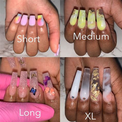 @nailsbytinaxx shared a photo on Instagram: “Size chart. Anything ...