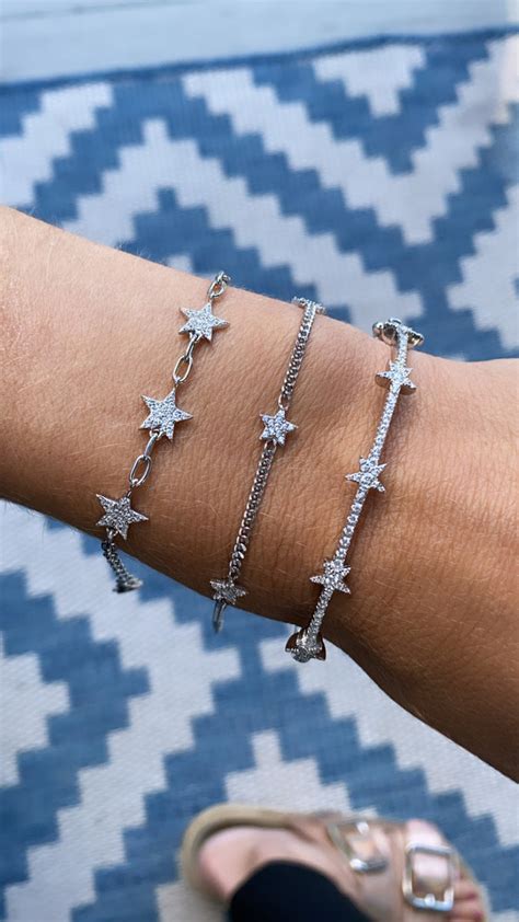 Cuban Link with Stars Bracelet – Jade Skye Jewelry