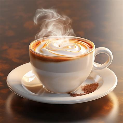 Premium AI Image | Steaming Hot Coffee Delight