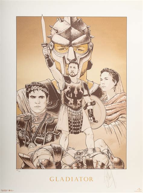 Sérigraphie signée Philippe Delaby : Gladiator