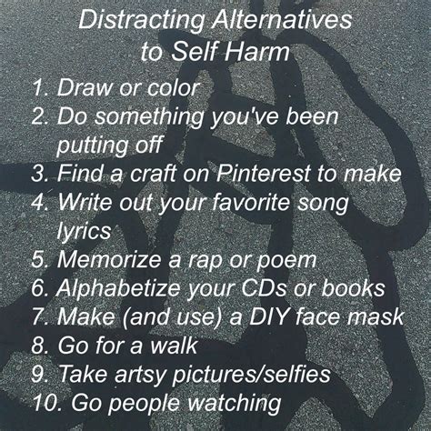 delicatepunkk: Alternatives to self harm ... — DBT skills