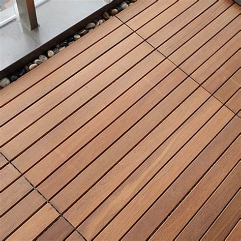 Wood Patio Flooring Tiles Interlocking Waterproof Patio Flooring Tiles ...