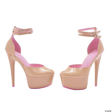 womens curissa cancer awareness platform high heels halloween express