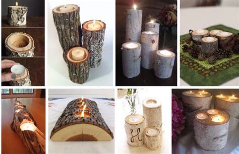 Подсвечники из дерева | Christmas decorations, Candles, Pillar candles