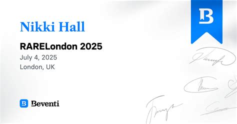 Nikki Hall, RARELondon 2025