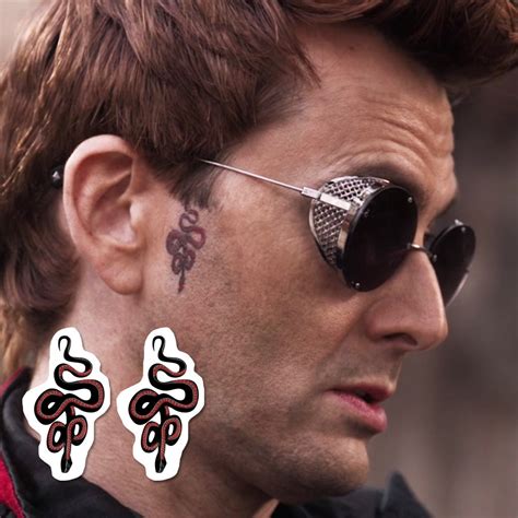 Good Omens | Crowley Snake Temporary Tattoo Set (2 tattoos) – TattooIcon