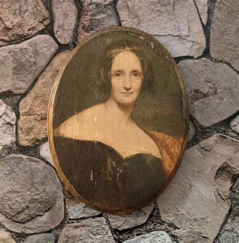 Mary Shelley Portrait Wooden Sign Wall Plaque English - Etsy Sweden