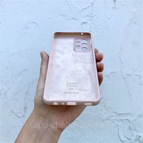 Чехол на Samsung Galaxy A52 | A52s Silicone Case пудровый силиконовый ...