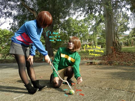 Chara and Frisk Undertale cosplay by jayceegiray on DeviantArt