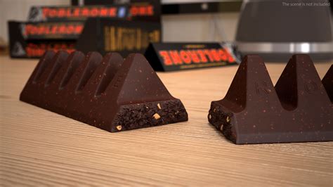 Toblerone Dark Chocolate Split Bar 3D Model $24 - .3ds .blend .c4d .fbx