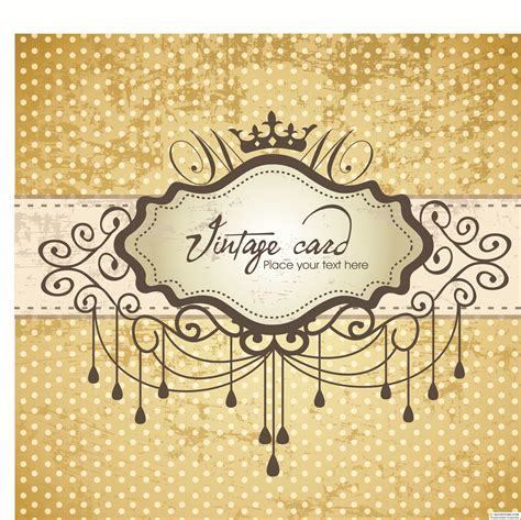 Винтажные открытки вектор 11 | Vintage postcard vector set 11 ...
