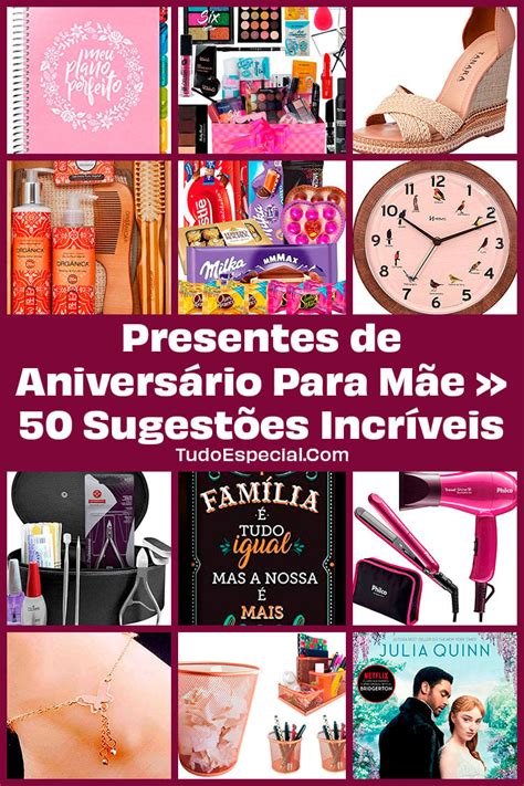 Presente De Aniversário Mae - Presentes de Aniversário Para Mãe » 50 Sugestões Incríveis!