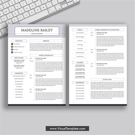 pre formatted resume template  resume icons fonts