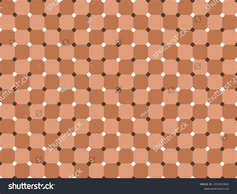 Abstract Optical Illusion Brown Pattern Checkerboard Stock Vector ...