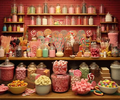 Premium AI Image | Endless selection of candy and sweets