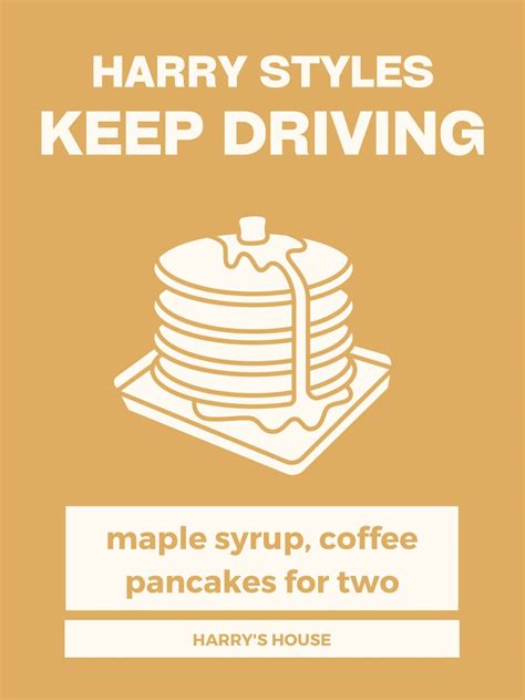 Harry Styles Keep Driving Poster