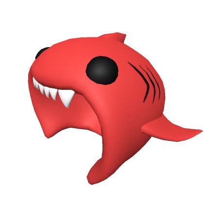 Cute Red Shark Mask Hood - Roblox