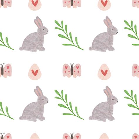 rabbit seamless pattern pictures