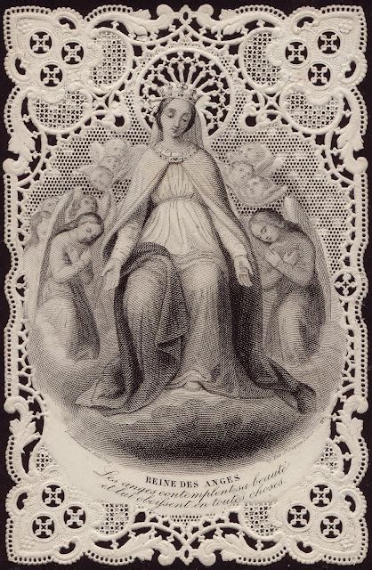 Holy Card Heaven: Mary, Queen of Angels, Feast Day August 2