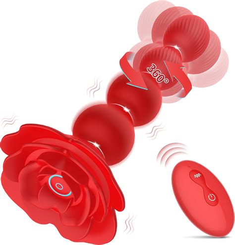 Anal Beads Anal Butt Plug,10 Rotate Twist and Vibrating Modes,Prostate