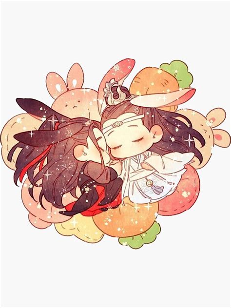 "MDZS Chibi Moment Romantic" Sticker for Sale by Coryhorn | Redbubble