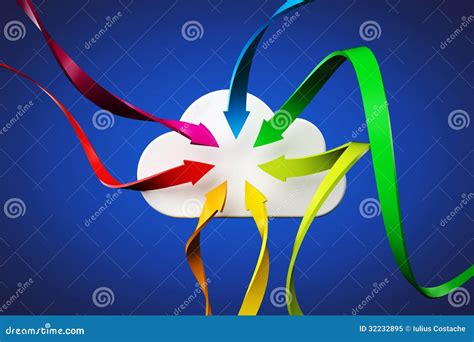 Nuvola illustrazione di stock. Illustrazione di frecce - 32232895