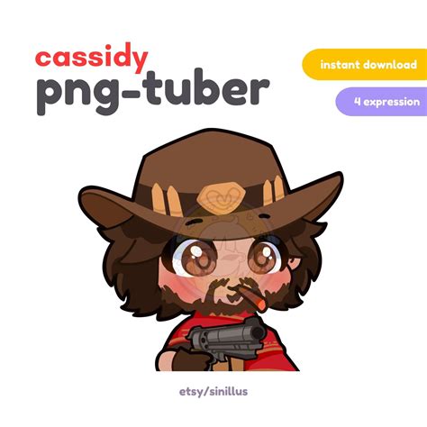 Cassidy Overwatch 2 Pngtuber / Twitch Streamer / Discord Reactive