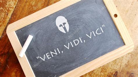 Veni, vidi, vici. A Latin phrase. — Stock Photo © zapomicron #123007460